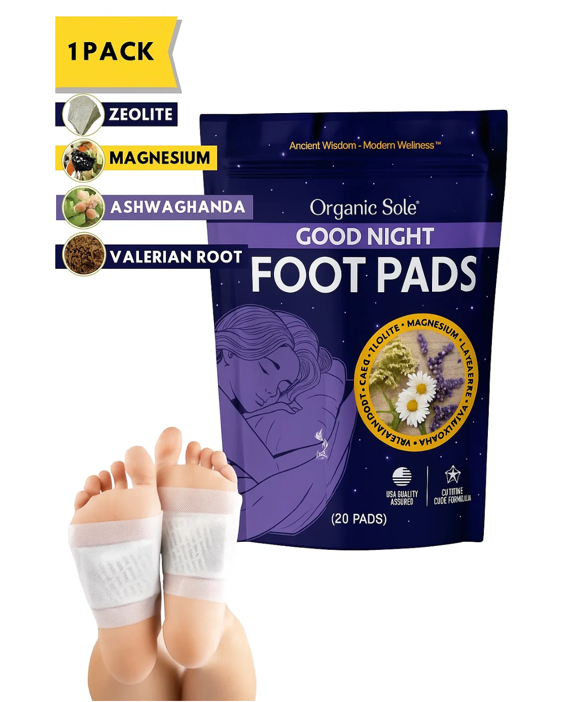 OrganicSole® - Natural Foot Pads for Deep Sleep and Detox
